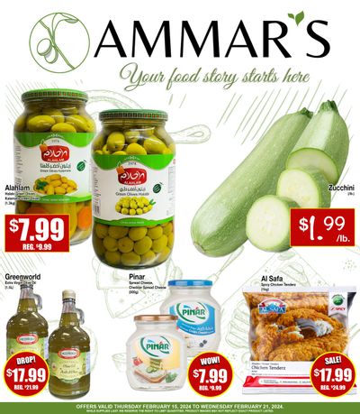 Ammar's Halal Meats Flyer February 15 to 21