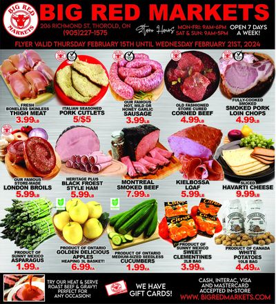 Big Red Markets Flyer February 15 to 21