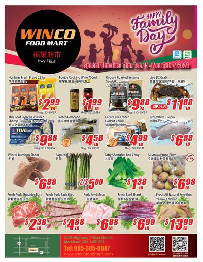 WinCo Food Mart (HWY 7) Flyer February 15 to 21