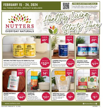Nutters Everyday Naturals Flyer February 15 to 24