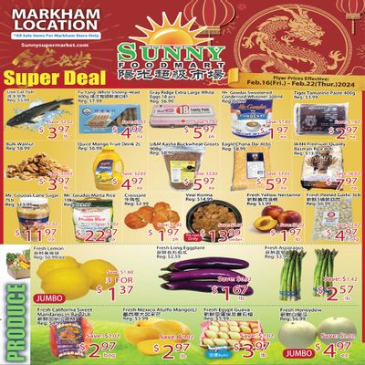 Sunny Foodmart (Markham) Flyer February 16 to 22