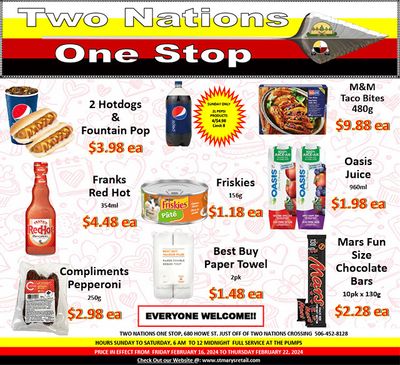 Two Nations One Stop Flyer February 16 to 22