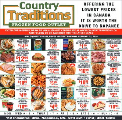 Country Traditions Flyer February 15 to 22