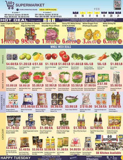 88 Supermarket Flyer February 15 to 21