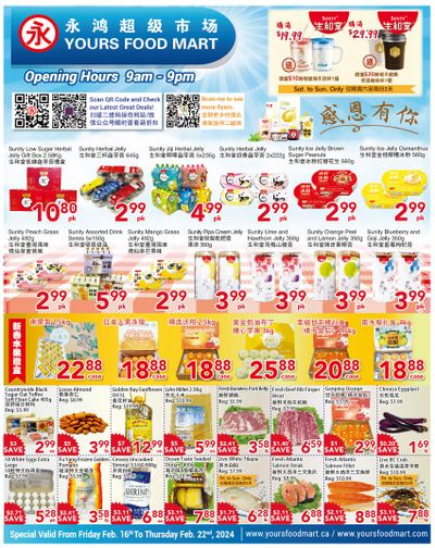 Yours Food Mart Flyer February 16 to 22