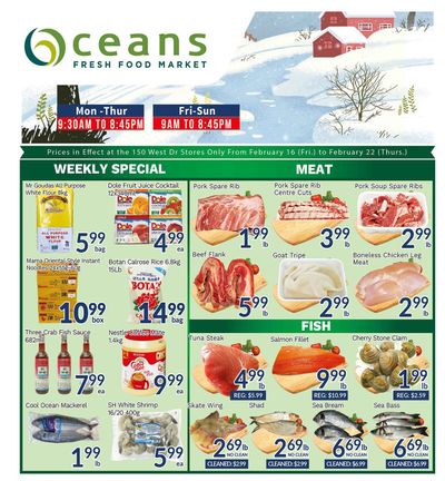 Oceans Fresh Food Market (West Dr., Brampton) Flyer February 16 to 22