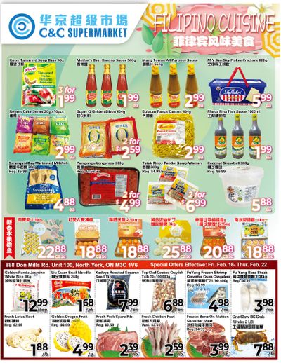 C&C Supermarket Flyer February 16 to 22