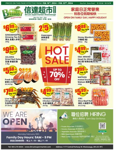 Btrust Supermarket (Mississauga) Flyer February 16 to 22