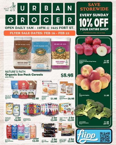 Urban Grocer Flyer February 16 to 22