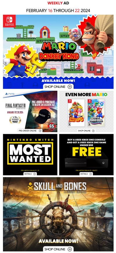 GameStop Flyer February 16 to 22