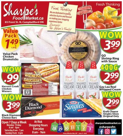 Sharpe's Food Market Flyer May 28 to June 3