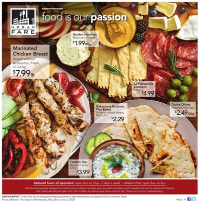 Urban Fare Flyer May 28 to June 3