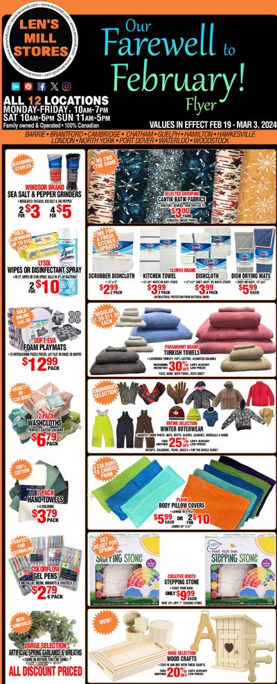 Len's Mill Stores Flyer February 19 to March 3