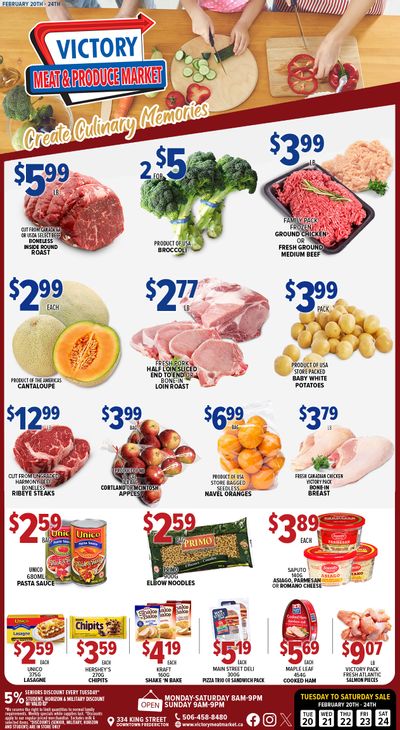 Victory Meat Market Flyer February 20 to 24