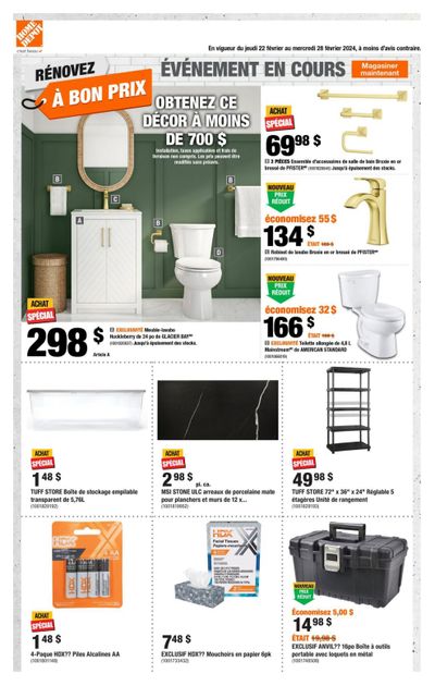 Home Depot (QC) Flyer February 22 to 28