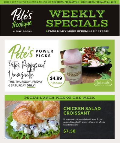 Pete's Fine Foods Flyer February 22 to 28