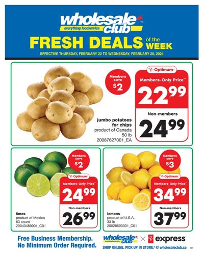 Wholesale Club (ON) Fresh Deals of the Week Flyer February 22 to 28