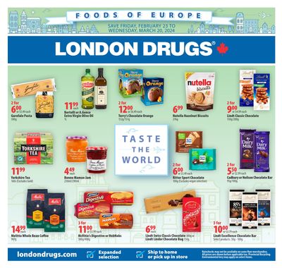London Drugs Foods Of Europe Flyer February 23 to March 20