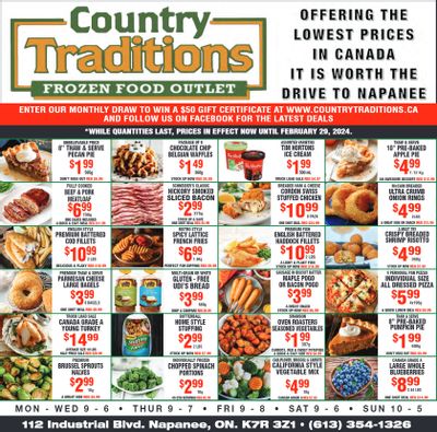 Country Traditions Flyer February 22 to 29