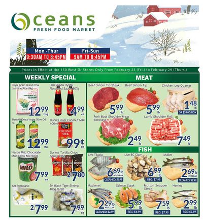 Oceans Fresh Food Market (West Dr., Brampton) Flyer February 23 to 29