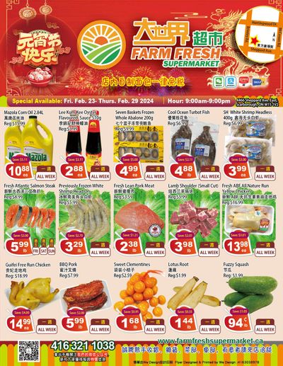 Farm Fresh Supermarket Flyer February 23 to 29