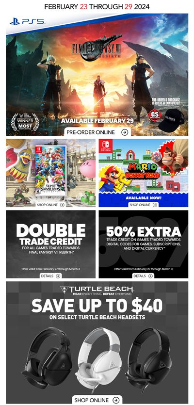 GameStop Flyer February 23 to 29