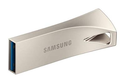 SAMSUNG BAR Plus 128GB - 300MB/s USB 3.1 Flash Drive Champagne Silver (MUF-128BE3/AM)[Canada Version] $19.99 (Reg $28.99)