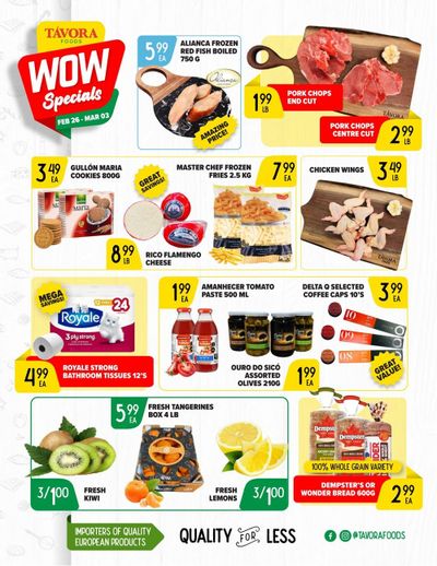 Tavora Foods Flyer February 26 to March 3