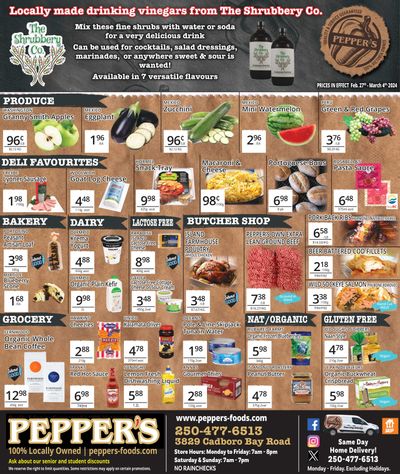Pepper's Foods Flyer February 27 to March 4