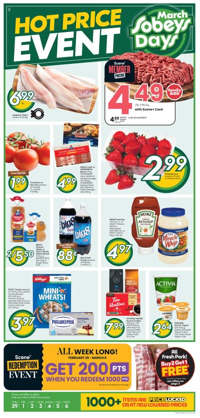 Sobeys (Atlantic) Flyer February 29 to March 6