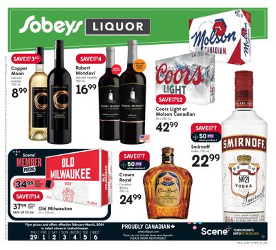 Sobeys (SK) Liquor Flyer February 29 to March 6