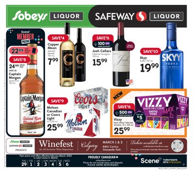 Sobeys/Safeway (AB) Liquor Flyer February 29 to March 6