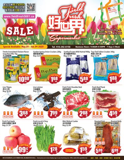 Field Fresh Supermarket Flyer May 29 to June 4