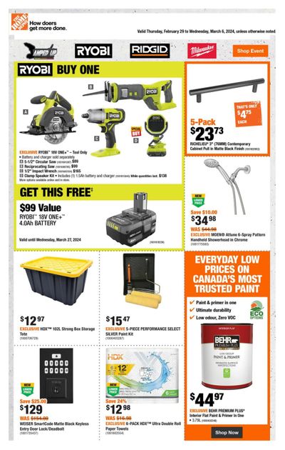Home Depot (ON) Flyer February 29 to March 6