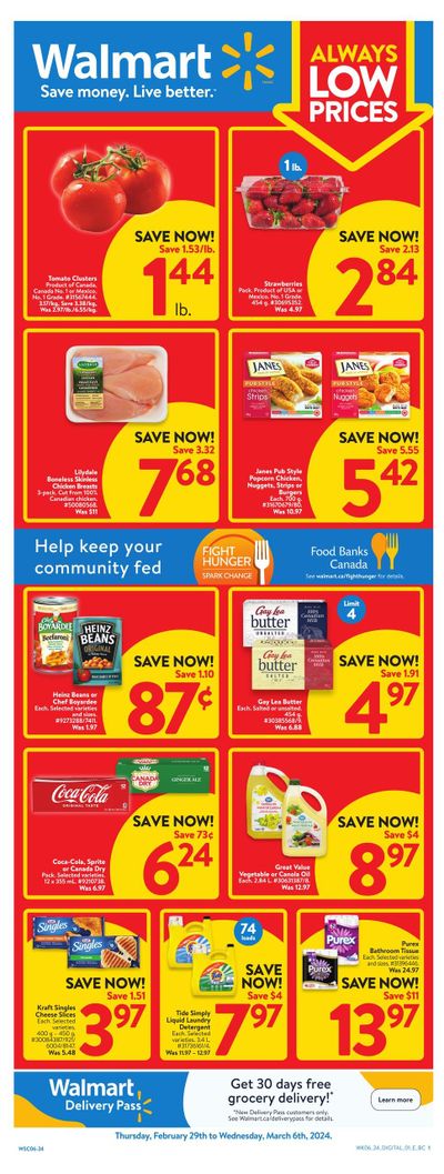 Walmart (West) Flyer February 29 to March 6