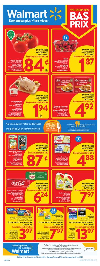 Walmart (QC) Flyer February 29 to March 6