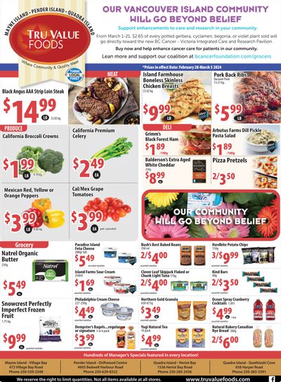 Tru Value Foods Flyer February 28 to March 5