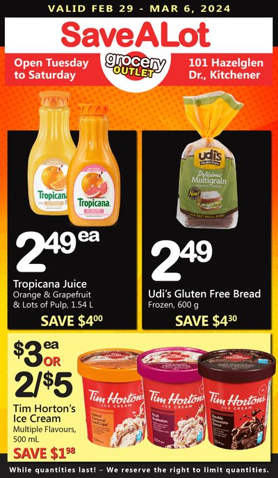 SaveALot Grocery Outlet Flyer February 29 to March 6