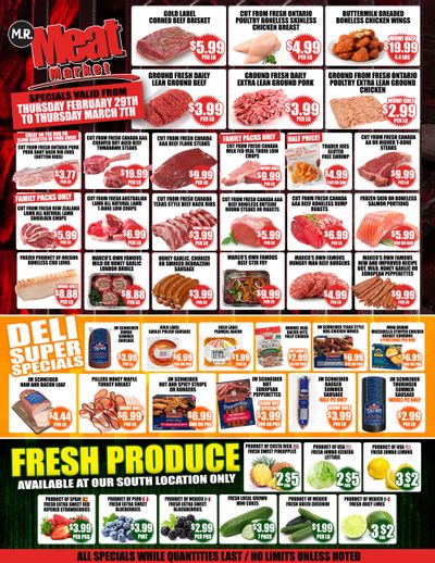 M.R. Meat Market Flyer February 29 to March 7