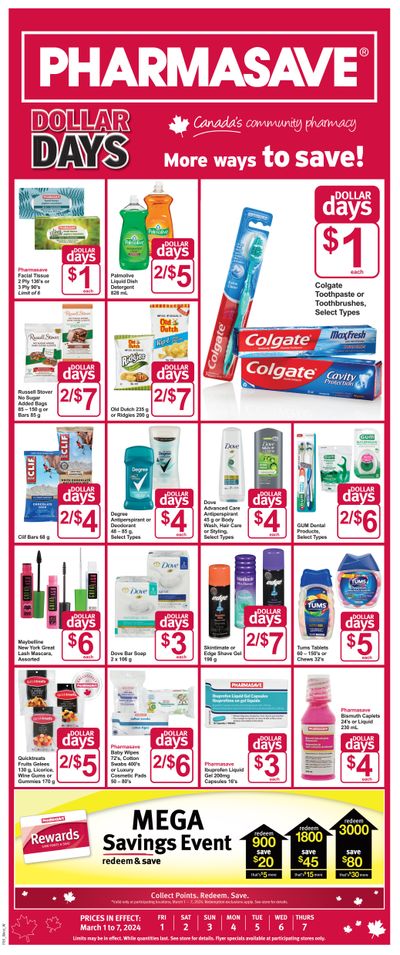 Pharmasave (AB, SK & MB) Flyer March 1 to 7