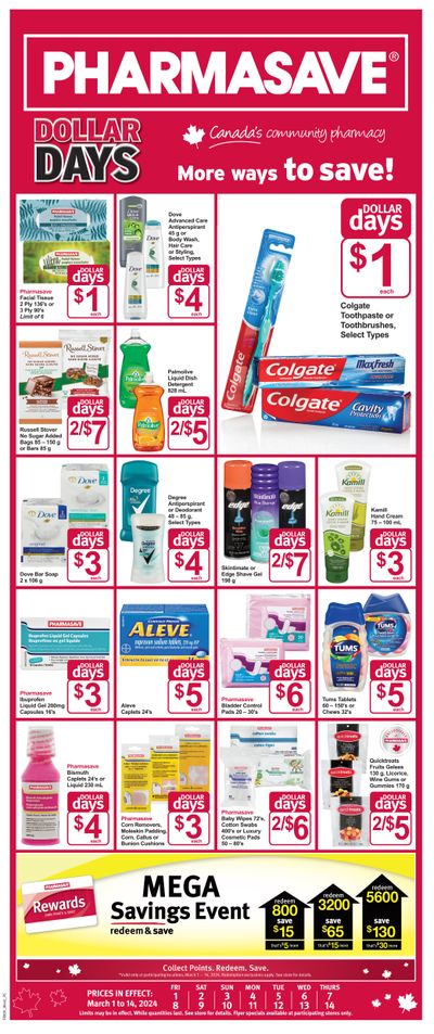 Pharmasave (BC) Flyer March 1 to 14