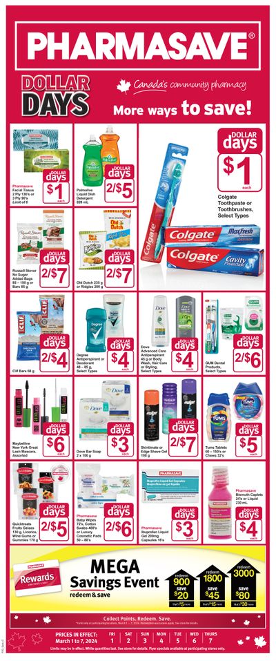 Pharmasave (ON) Flyer March 1 to 7
