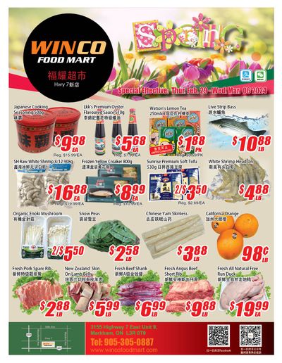 WinCo Food Mart (HWY 7) Flyer February 29 to March 6