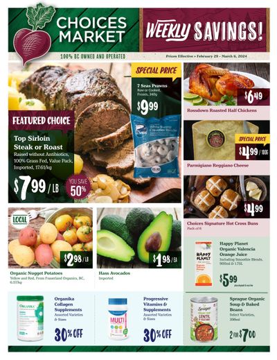 Choices Market Flyer February 29 to March 6