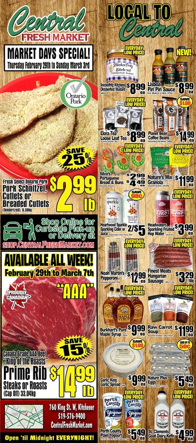 Central Fresh Market Flyer February 29 to March 7