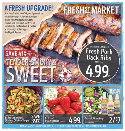 Fresh St. Market Flyer May 29 to June 4