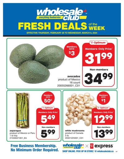 Wholesale Club (ON) Fresh Deals of the Week Flyer February 29 to March 6