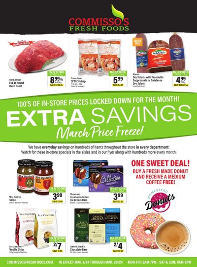 Commisso's Fresh Foods Price Freeze Flyer March 1 to 28