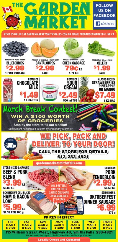 The Garden Market Flyer March 1 to 7