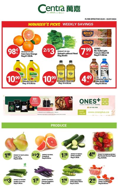 Centra Foods (North York) Flyer March 1 to 7